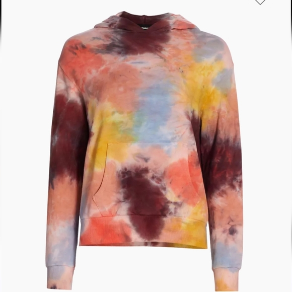 MONROW Tie Dye Hoodie in multi color size Medium. - Picture 1 of 11